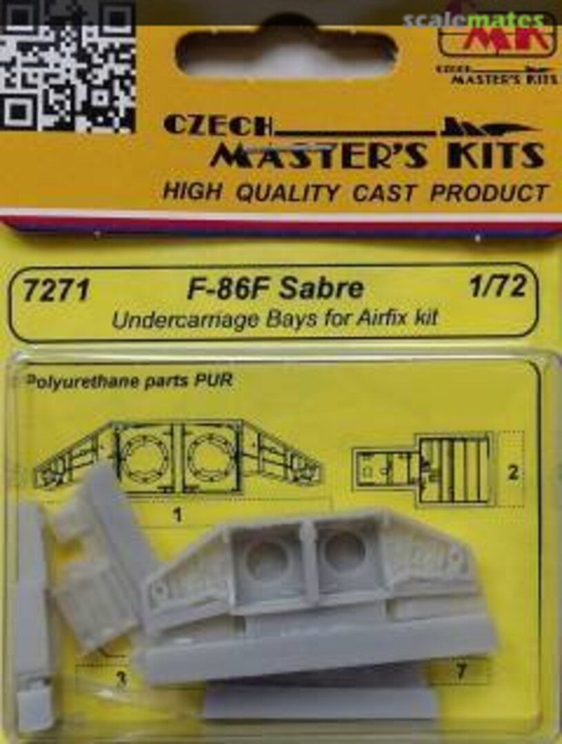 Boxart 7271 F-86F Sabre Undercarriage Bays Set 7271 CMK Boxart 7271 F-86F Sabre Undercarriage Bays Set 7271 CMK