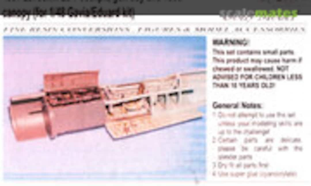 1:48 Lavočkin La-7 Cockpit, Gun Bay and Vac Canopy (Goffy Model 4807) 4807