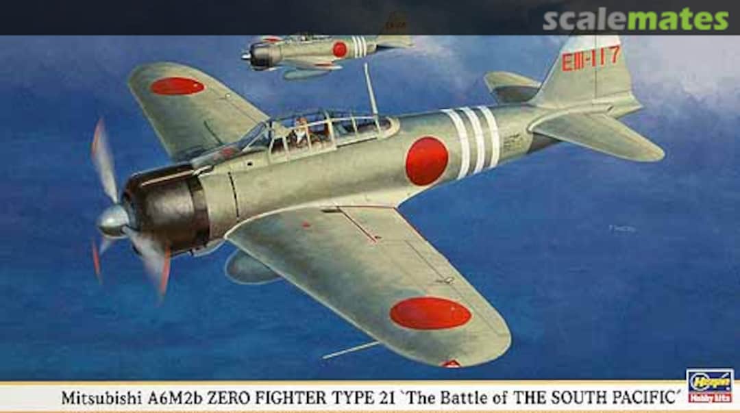 Boxart Mitsubishi A6M2b Zero Fighter Type 21 `The Battle of The South Pacific´ 09800 Hasegawa Boxart Mitsubishi A6M2b Zero Fighter Type 21 `The Battle of The South Pacific´ 09800 Hasegawa