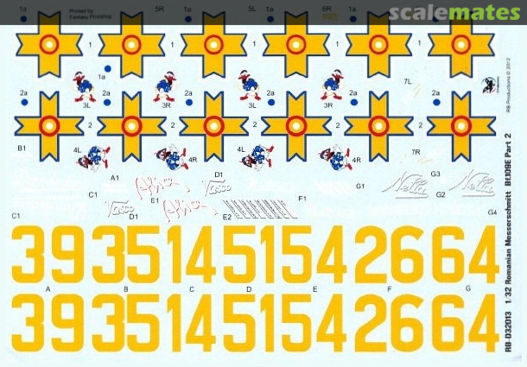 Boxart Romanian Messerschmitt Bf 109E RB-D48013 RB Productions Boxart Romanian Messerschmitt Bf 109E RB-D48013 RB Productions