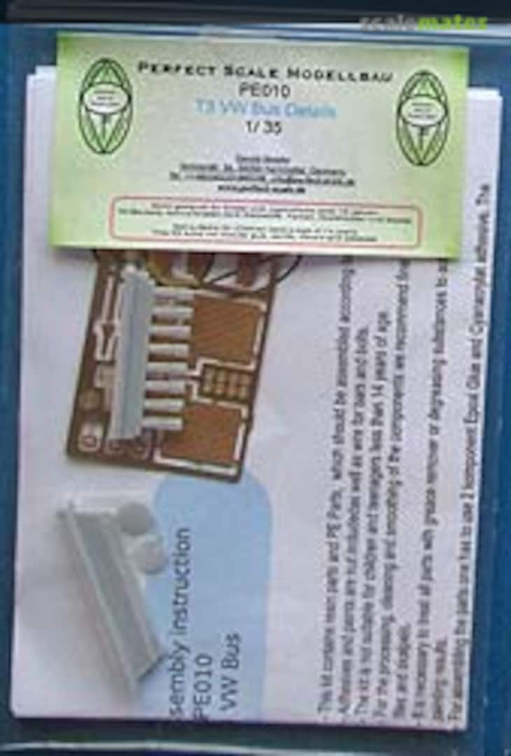 Boxart T3 VW-Bus Details PE010 Perfect Scale Modellbau Boxart T3 VW-Bus Details PE010 Perfect Scale Modellbau