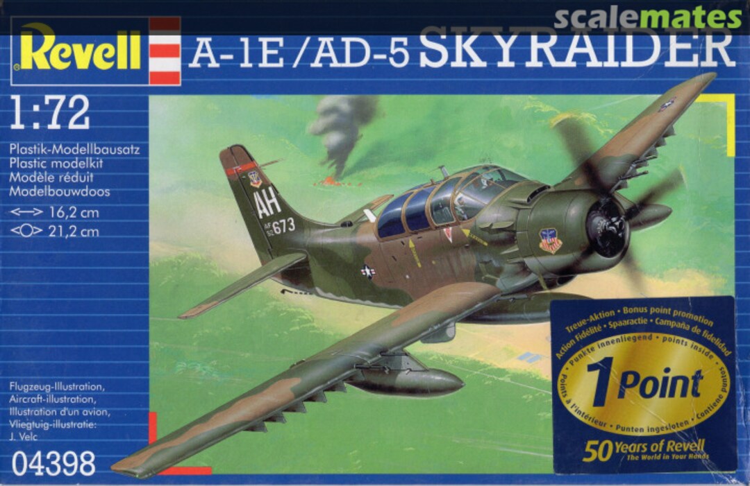 Boxart A-1E/AD-5 Skyraider 04398 Revell