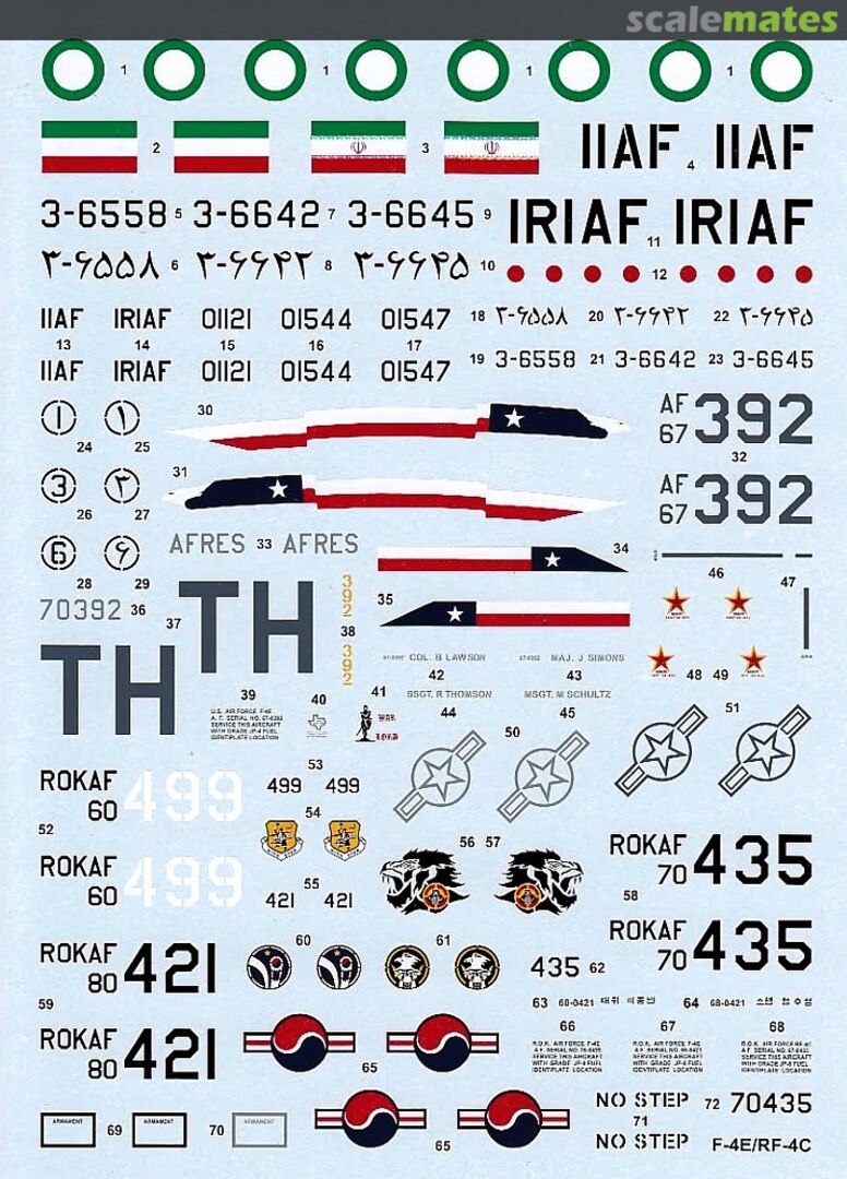 Boxart F-4E, RF-4C Phantom II 48-027 Hi-Decal Line Boxart F-4E, RF-4C Phantom II 48-027 Hi-Decal Line
