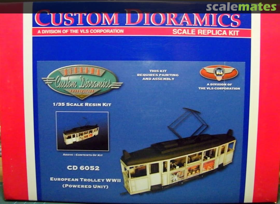 Boxart European Trolley WWII (Powered Unit) CD 6052 Custom Dioramics Boxart European Trolley WWII (Powered Unit) CD 6052 Custom Dioramics