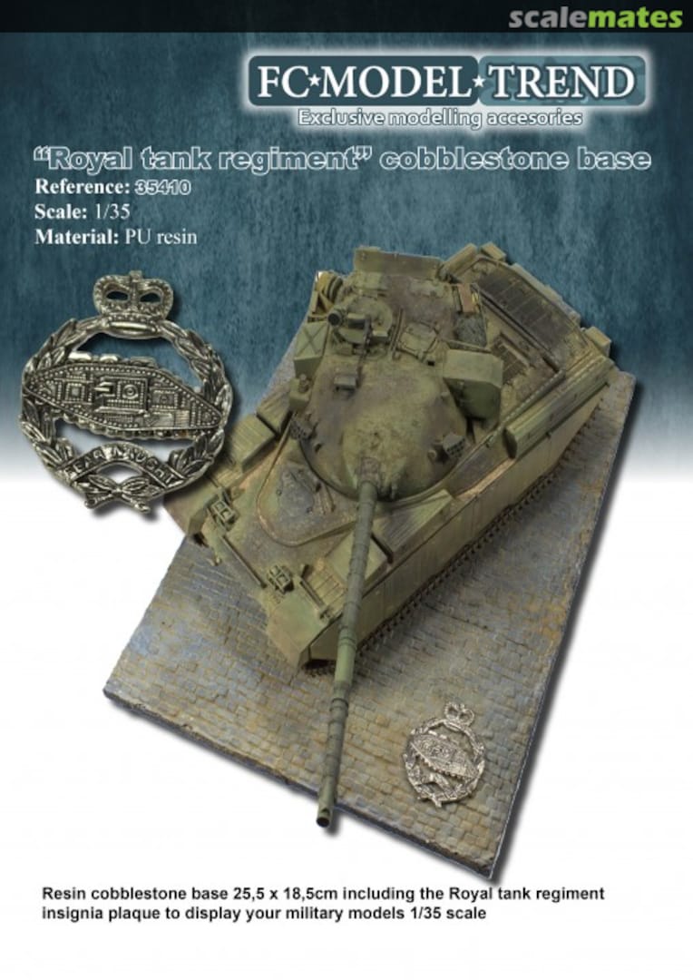 Boxart "Royal tank regiment" cobblestone base 35410 FC Model Trend Boxart "Royal tank regiment" cobblestone base 35410 FC Model Trend