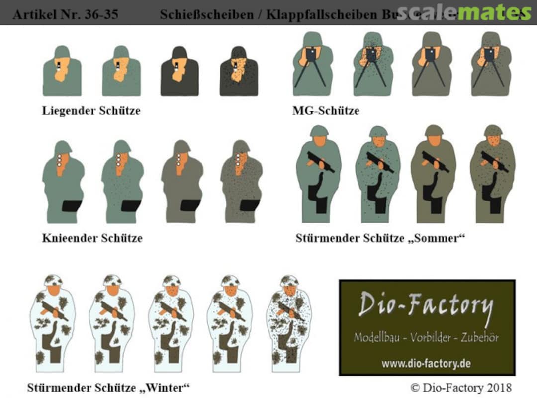 Boxart Schießscheiben / Klappfallscheiben Bundeswehr 36-35 Dio-Factory Boxart Schießscheiben / Klappfallscheiben Bundeswehr 36-35 Dio-Factory