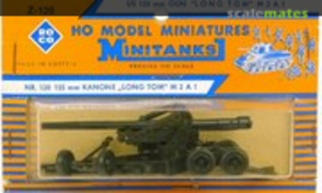 1:87 US 155 mm Gun "Long Tom" M2A1 (Roco Minitanks Z-120) Z-120