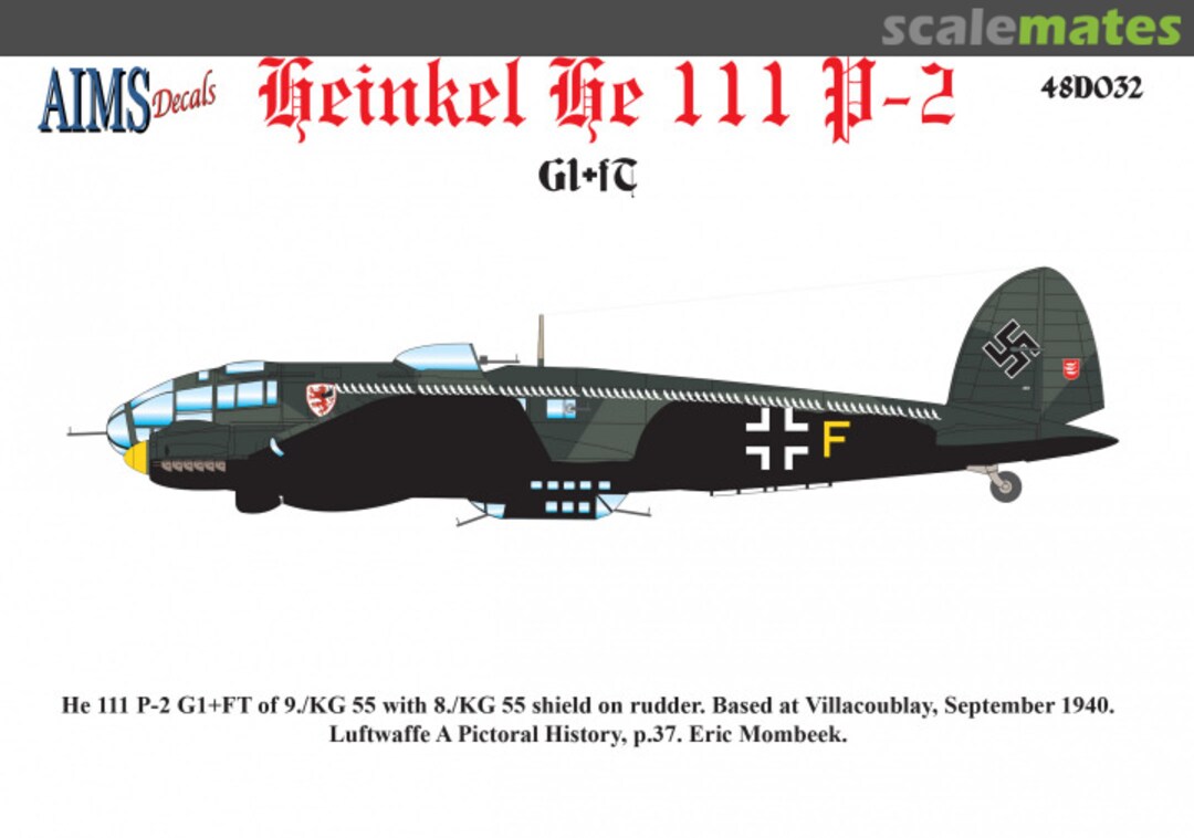 Boxart Heinkel He 111P-2 48D032 AIMS Boxart Heinkel He 111P-2 48D032 AIMS