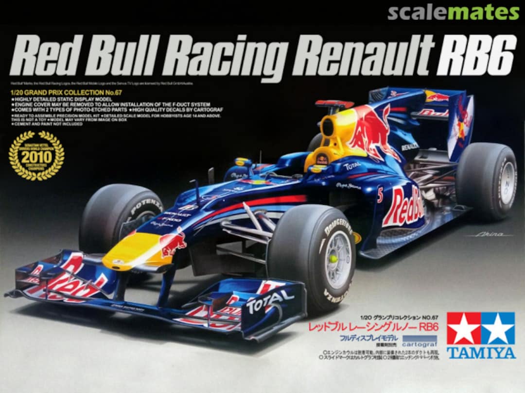 Boxart Red Bull Racing Renault RB6 20067 Tamiya Boxart Red Bull Racing Renault RB6 20067 Tamiya