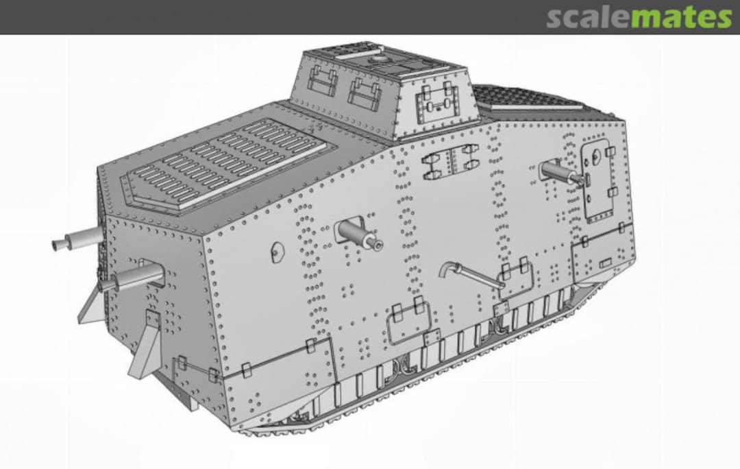 Boxart Sturmpanzerwagen A7V 72011220 EMP3d Boxart Sturmpanzerwagen A7V 72011220 EMP3d