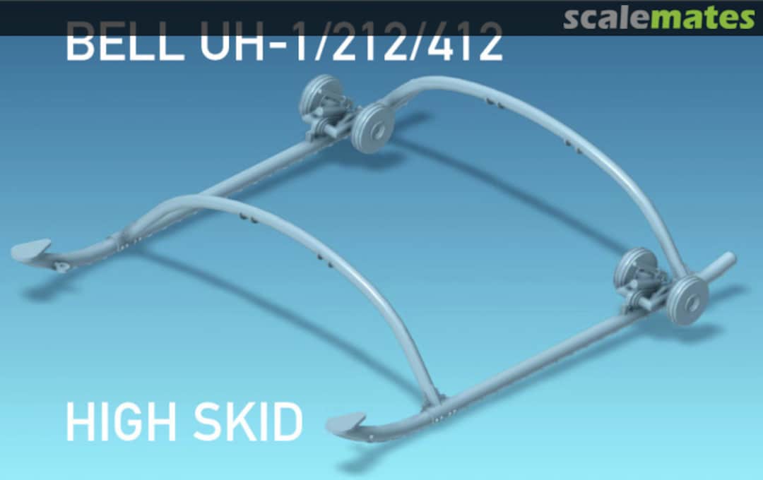 Boxart 3D printed High Skid Gear for Bell Helicopters UH-1/212/412 HT48023 Brent-Air-Decals Boxart 3D printed High Skid Gear for Bell Helicopters UH-1/212/412 HT48023 Brent-Air-Decals