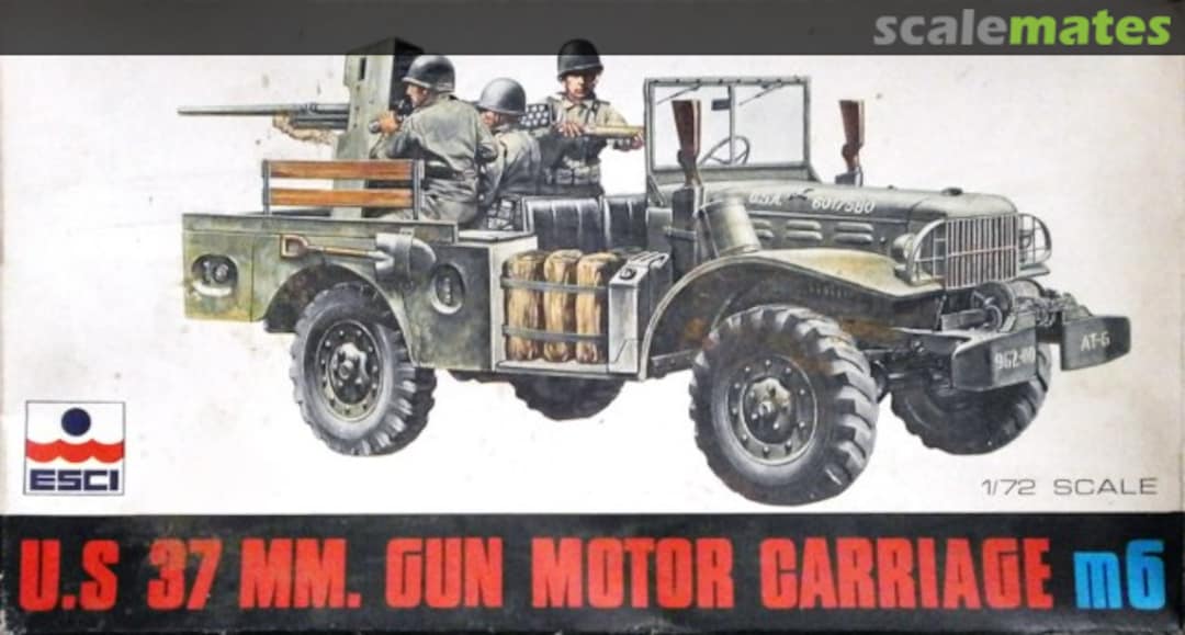 Boxart Gun Motor Carriage M6 8040 ESCI