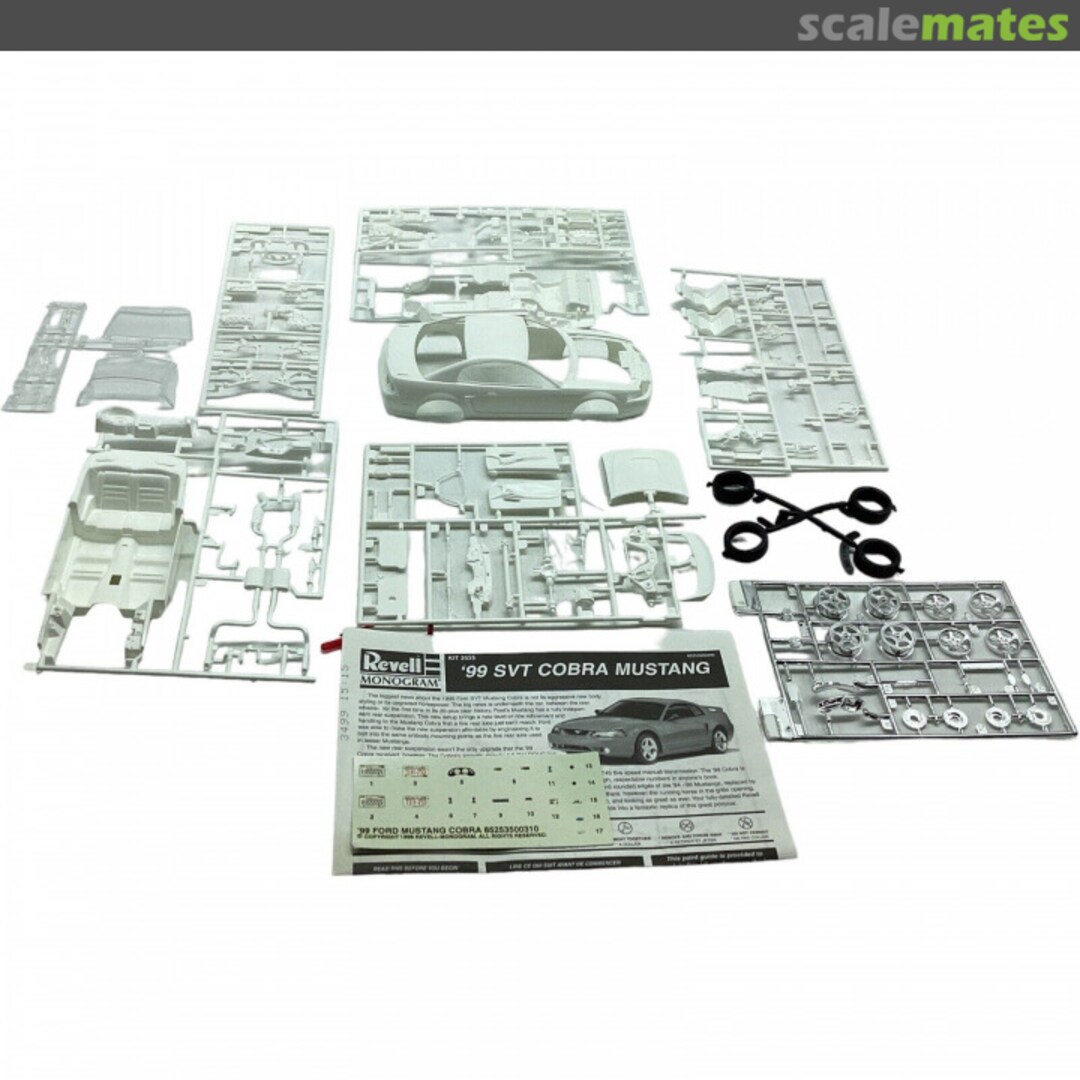 Contents '99 Mustang Cobra Hardtop 85-2535 Revell Monogram