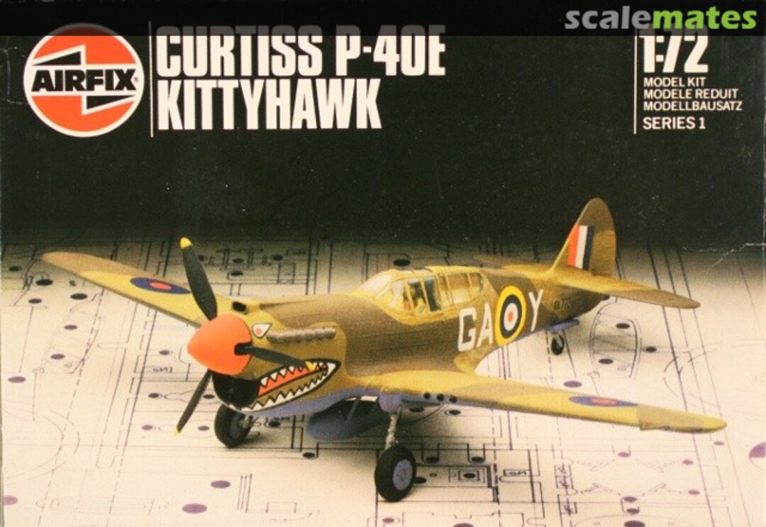 Boxart Curtiss P-40E Kittyhawk 9 61038 Airfix Boxart Curtiss P-40E Kittyhawk 9 61038 Airfix