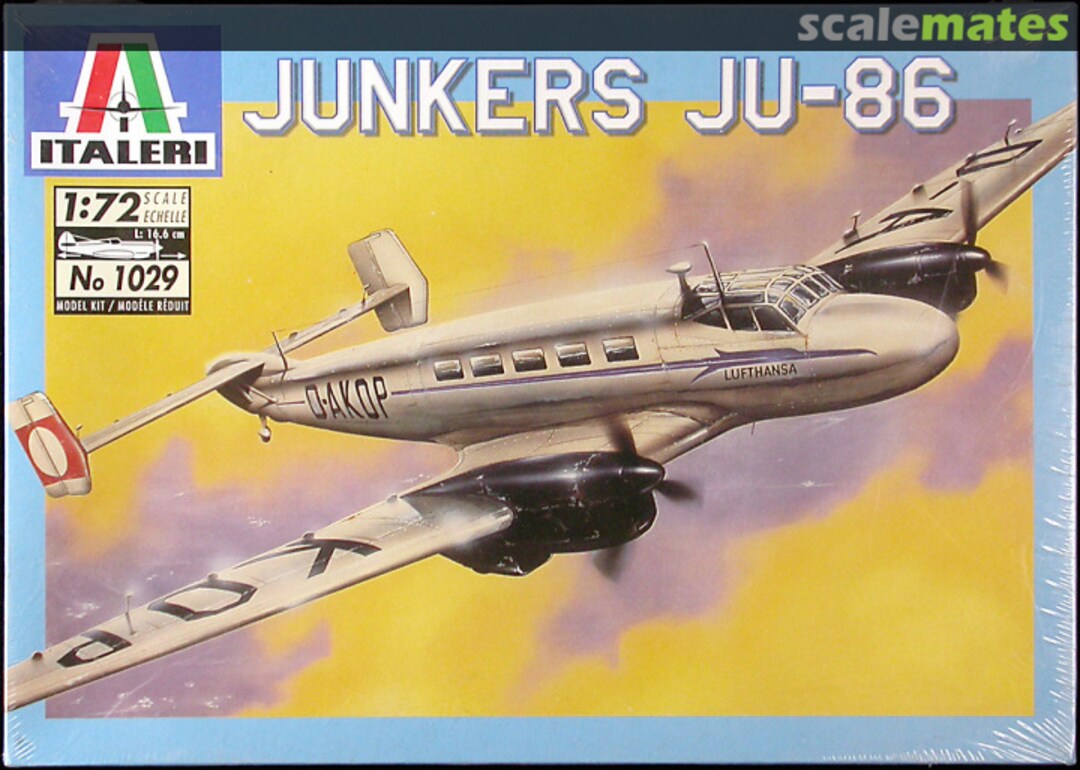 Boxart Junkers Ju-86 1029 Italeri Boxart Junkers Ju-86 1029 Italeri
