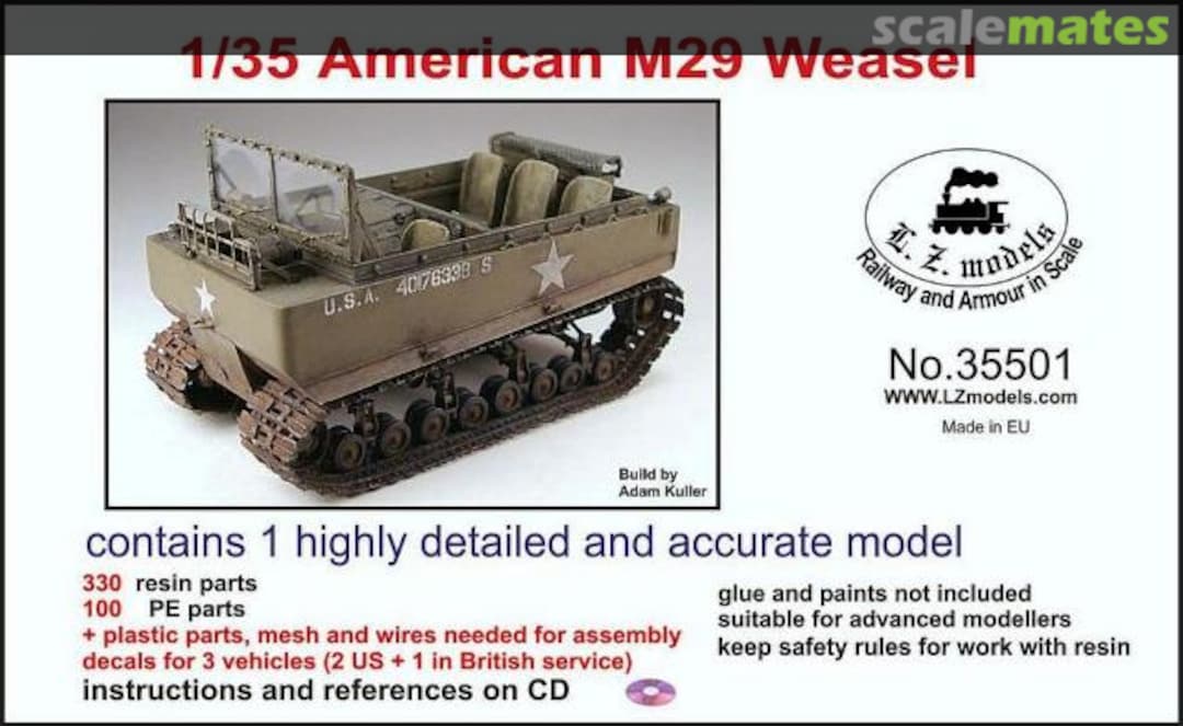 Boxart M29 Weasel 35501 L.Z. Models Boxart M29 Weasel 35501 L.Z. Models