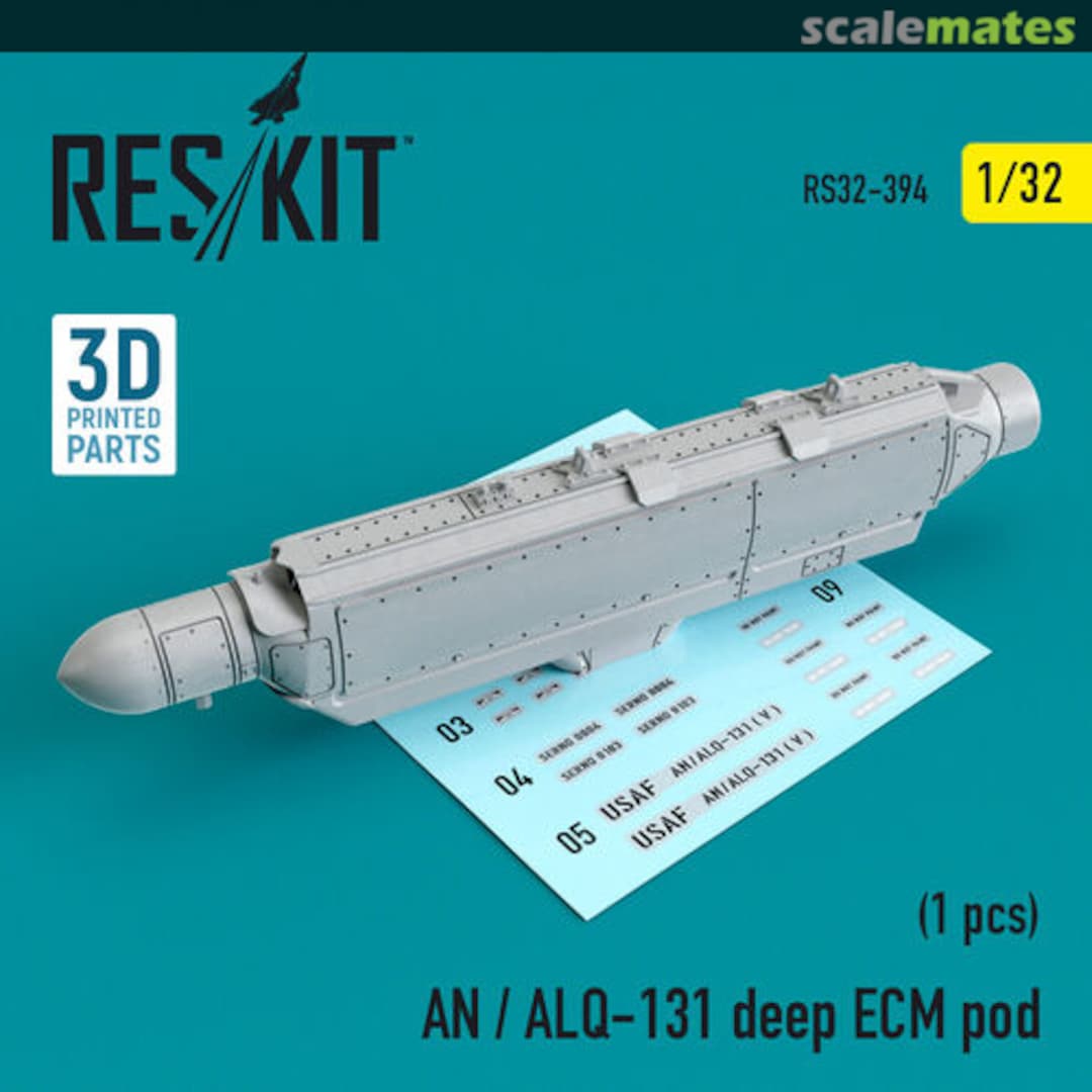 Boxart AN/ALQ-131 deep ECM pod RS32-0394 ResKit Boxart AN/ALQ-131 deep ECM pod RS32-0394 ResKit