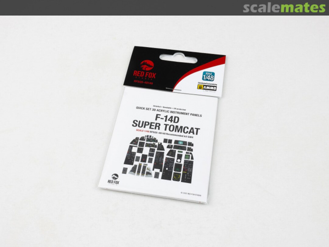 Boxart F-14D Super Tomcat quick set 3D instrument panel RFSQS-48149 Red Fox Studio