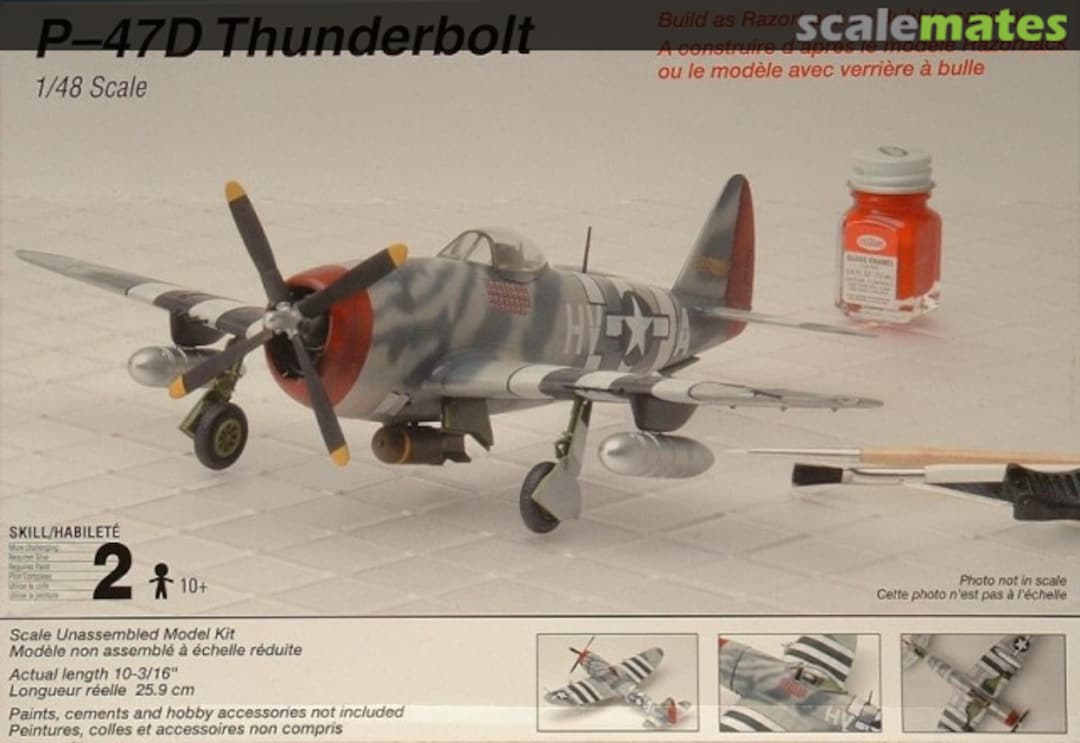 Boxart P-47D Thunderbolt 520 Testors Boxart P-47D Thunderbolt 520 Testors