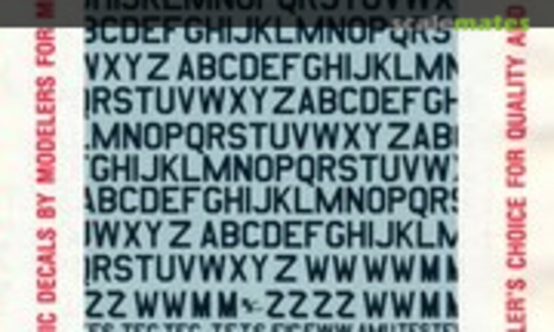 1:72 USAF Dark Grey 18" Tail Codes & Numbers (Repli-scale 72-1046) 72-1046