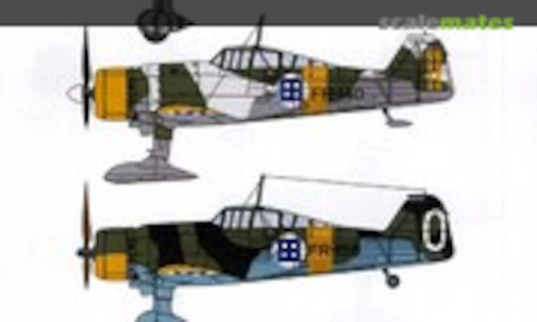 1:72 Fokker D.XXI (Twin Wasp Engine) in Finnish Service (SBS Model D72017) D72017