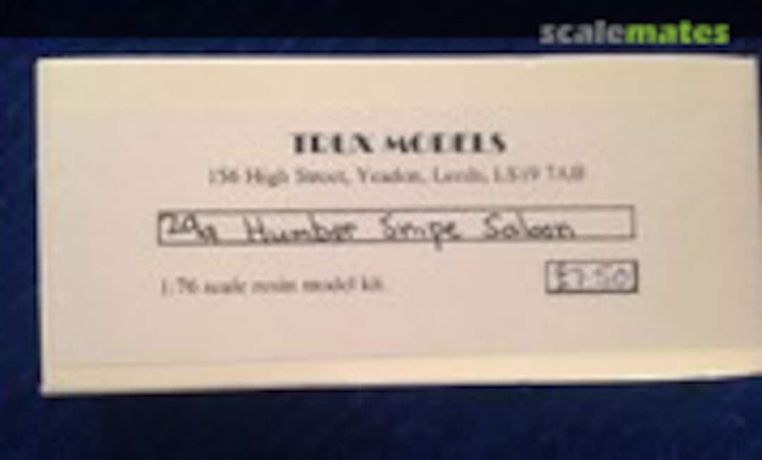 1:76 Humber Snipe Saloon (Trux Models 29a) 29a