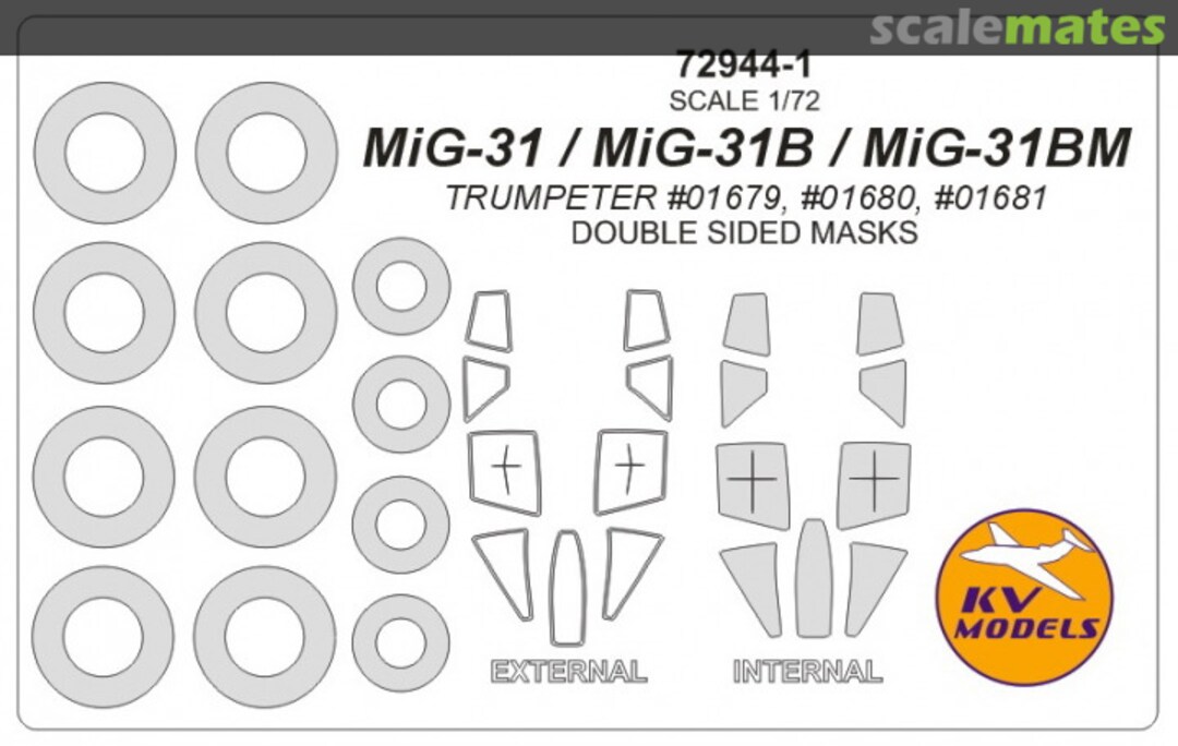 Boxart MiG-31 / MiG-31B / MiG-31BM 72944-1 KV Models Boxart MiG-31 / MiG-31B / MiG-31BM 72944-1 KV Models