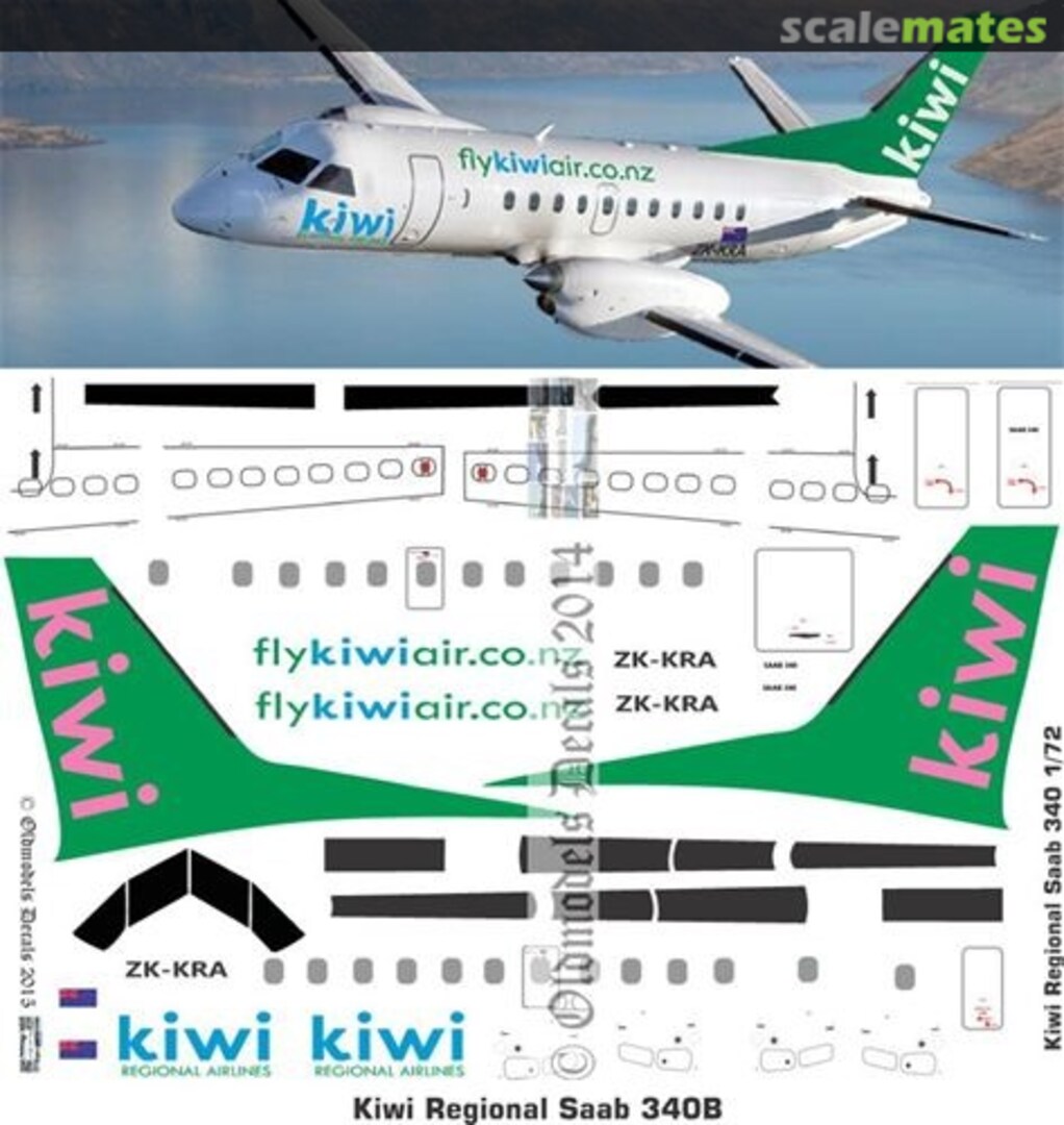 Boxart Saab340 Kiwi Regional OMD0928 Oldmodels Decals Boxart Saab340 Kiwi Regional OMD0928 Oldmodels Decals