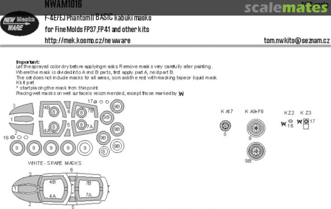 Boxart F-4E/EJ Phantom II BASIC kabuki masks NWAM1016 New Ware Boxart F-4E/EJ Phantom II BASIC kabuki masks NWAM1016 New Ware