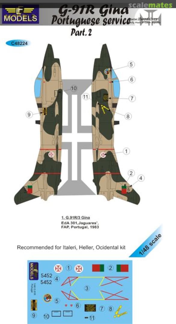 Boxart G.91R Gina Portuguese Service Part.2 C48224 LF Models Boxart G.91R Gina Portuguese Service Part.2 C48224 LF Models