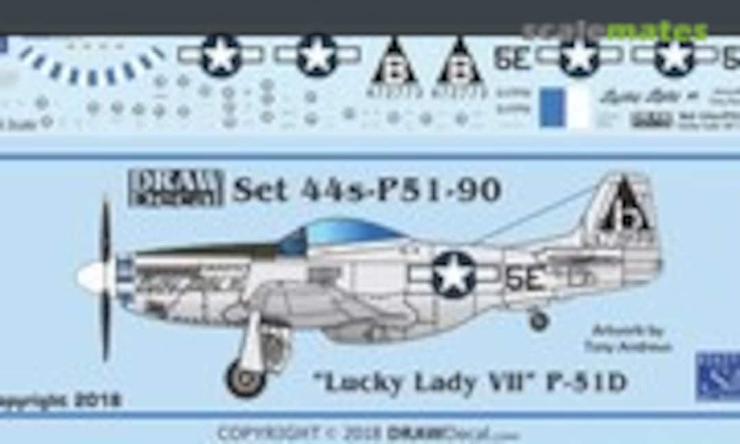 1:144 “Lucky Lady VII” P-51D (Draw Decal 44-P51-90) 44-P51-90