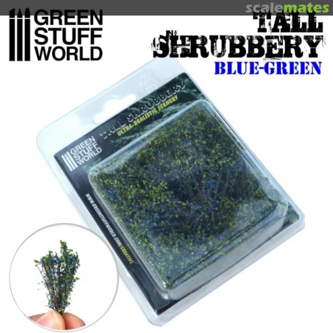 Boxart Tall Shrubbery - Blue-Green 9928 Green Stuff World Boxart Tall Shrubbery - Blue-Green 9928 Green Stuff World