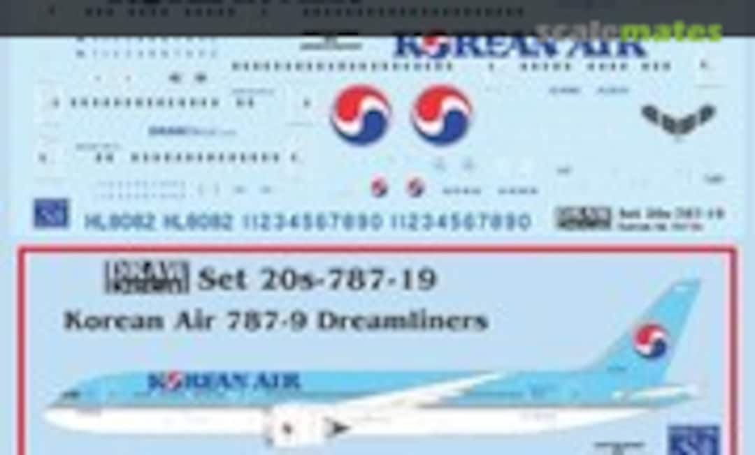 1:200 Korean Air 787-9 Dreamliners (Draw Decal 20-787-19) 20-787-19