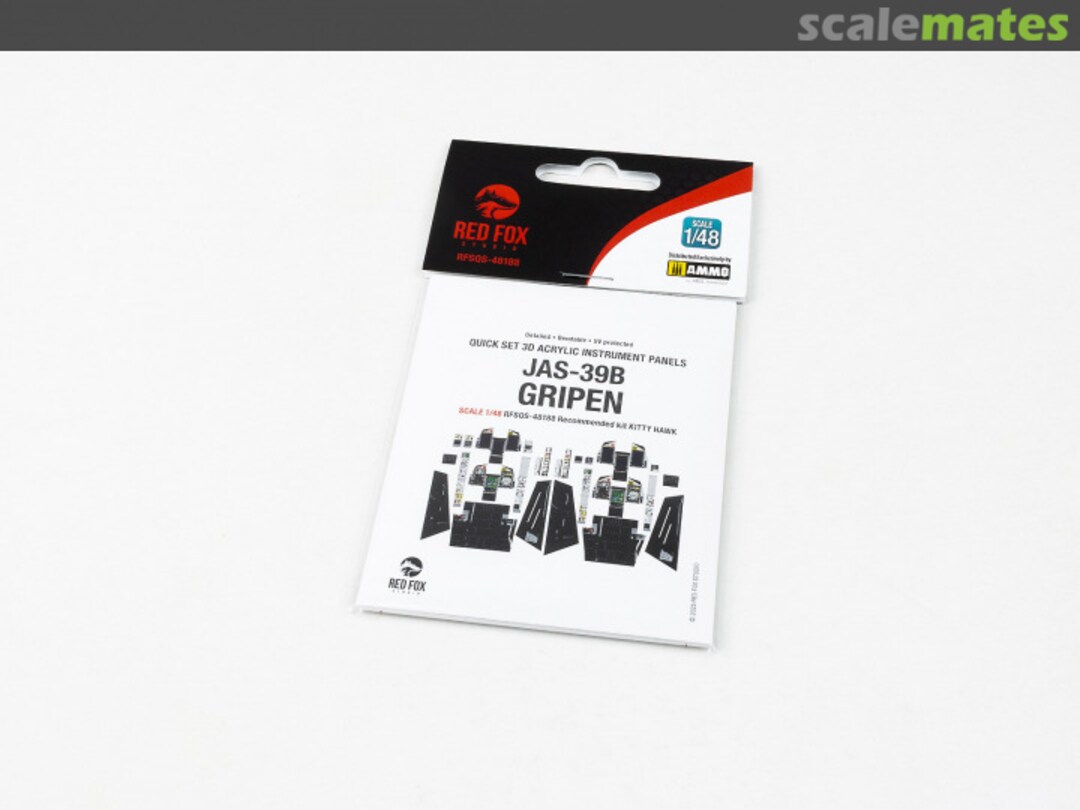 Boxart Jas-39B Gripen quick set 3D instrument panel RFSQS-48188 Red Fox Studio Boxart Jas-39B Gripen quick set 3D instrument panel RFSQS-48188 Red Fox Studio