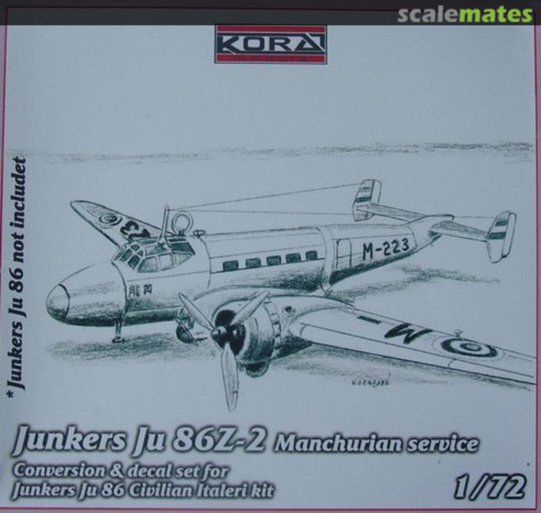 Boxart Junkers Ju 86Z-2 Manchuria C7239 Kora Models