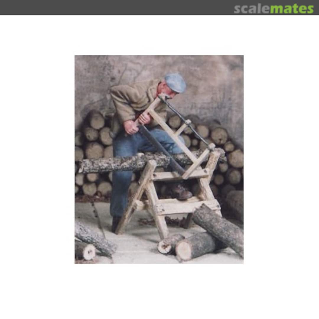 Boxart Man Sawing Up Wood F135 MK35 Boxart Man Sawing Up Wood F135 MK35