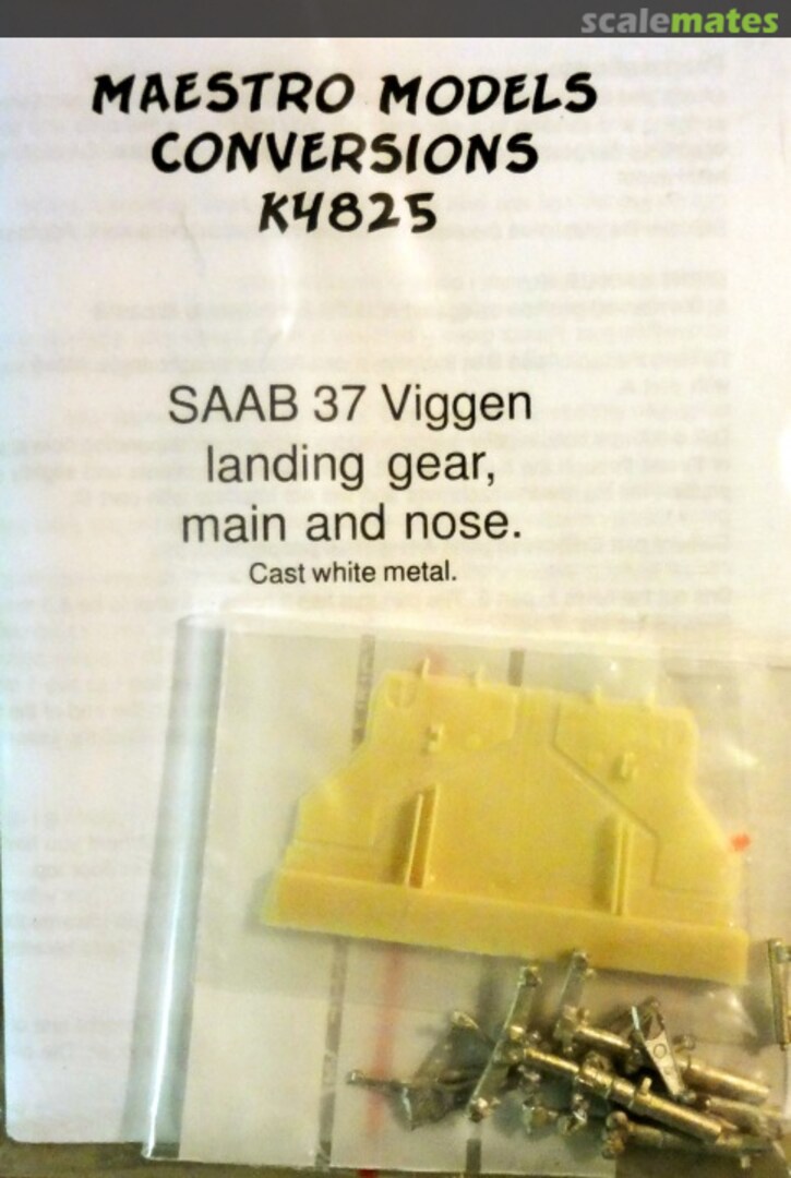 Boxart SAAB 37 Viggen landing gear MMK4825 Maestro Models Boxart SAAB 37 Viggen landing gear MMK4825 Maestro Models