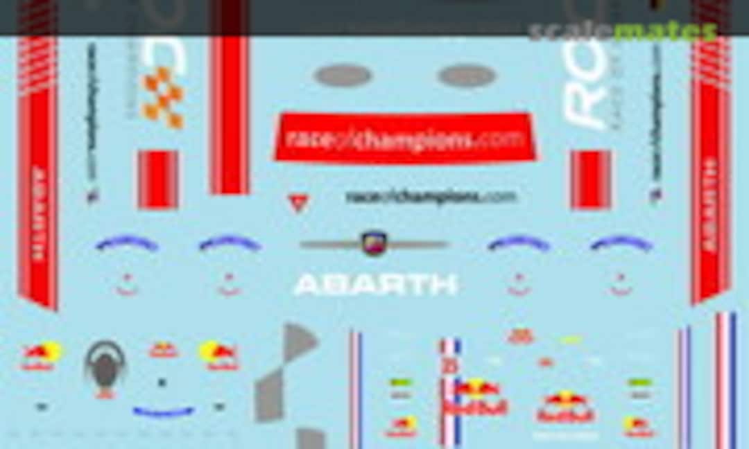 1:24 Fiat 500 ROC Vettel/Schumacher (for Fujimi) (Museum collection DC-560) DC-560