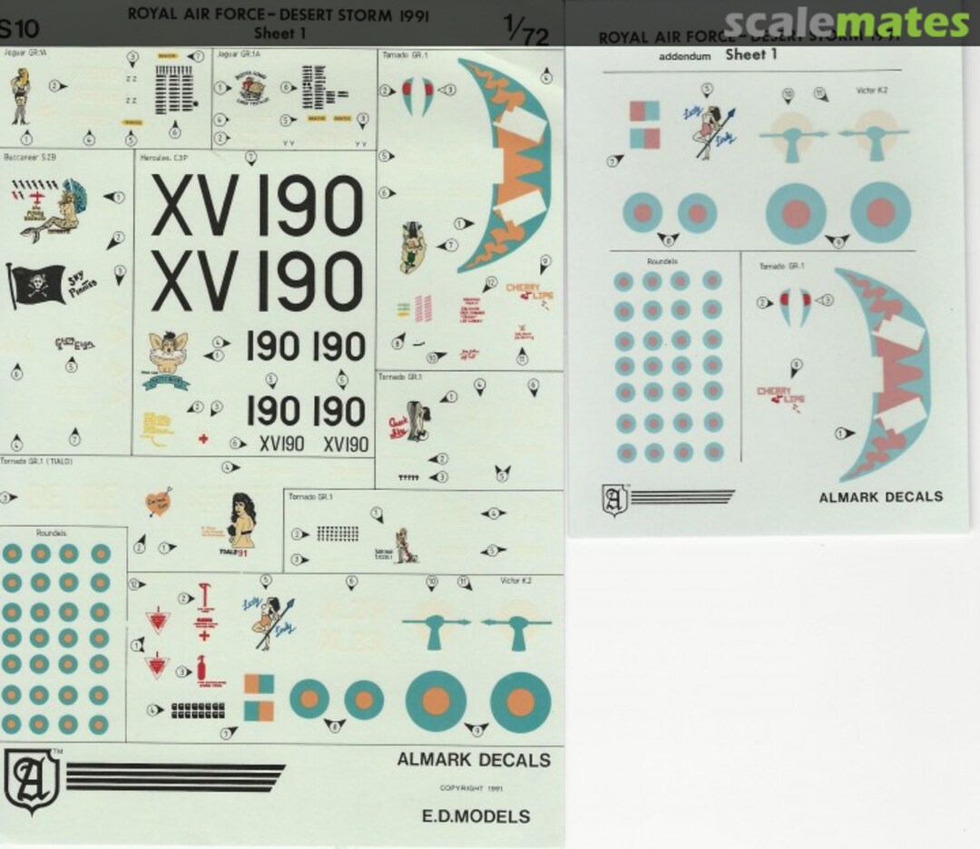Boxart Royal Air Force - Desert Storm 1991 S10 Almark Decals