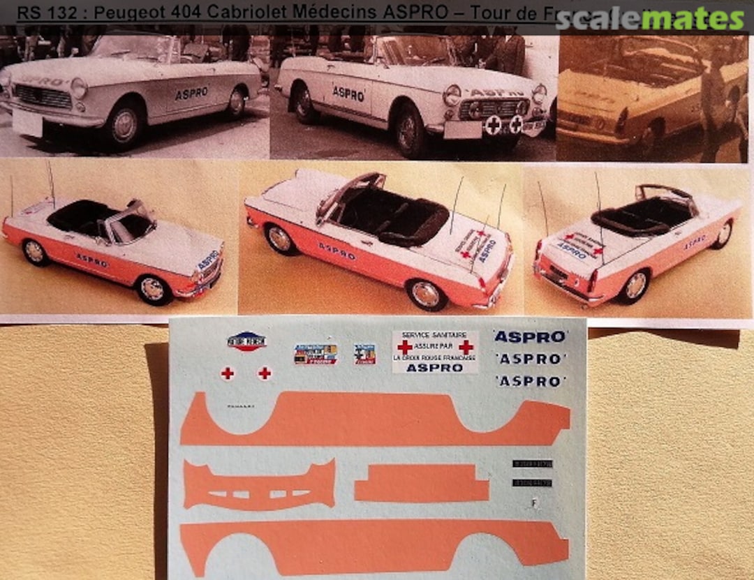 Boxart Peugeot 404 Cabrio Médicins ASPRO RS132 ReStart Boxart Peugeot 404 Cabrio Médicins ASPRO RS132 ReStart