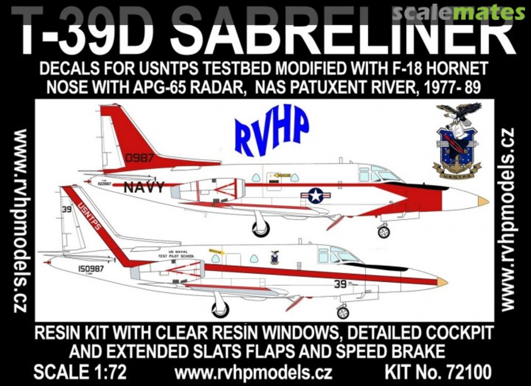 Boxart T-39D Sabreliner 72100 RVHP Boxart T-39D Sabreliner 72100 RVHP