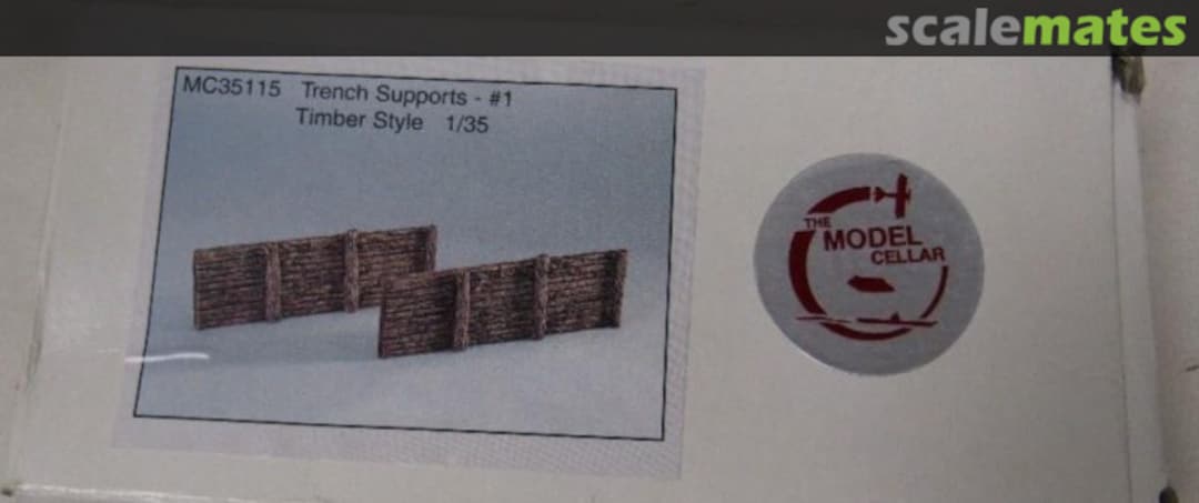 Boxart Trench Supports - #1 Timber Style MC35115 Model Cellar