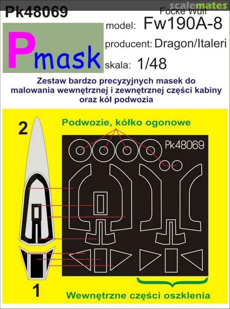 Boxart Focke Wulf Fw190A-8 (Italeri/Dragon) PK48069 Pmask Boxart Focke Wulf Fw190A-8 (Italeri/Dragon) PK48069 Pmask