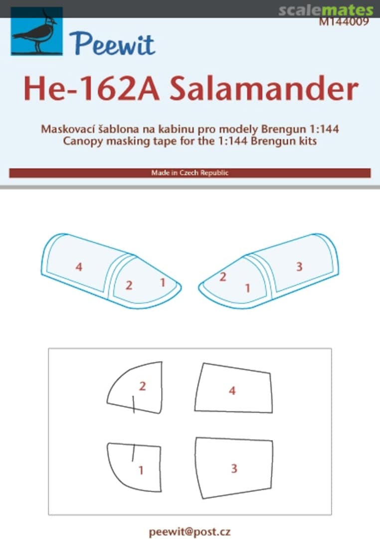 Boxart Heinkel He-162A Salamander M144009 Peewit Boxart Heinkel He-162A Salamander M144009 Peewit