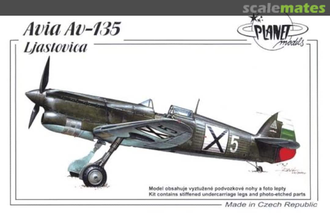 Boxart Avia Av-135 Ljastovica PLT122 Planet Models Boxart Avia Av-135 Ljastovica PLT122 Planet Models