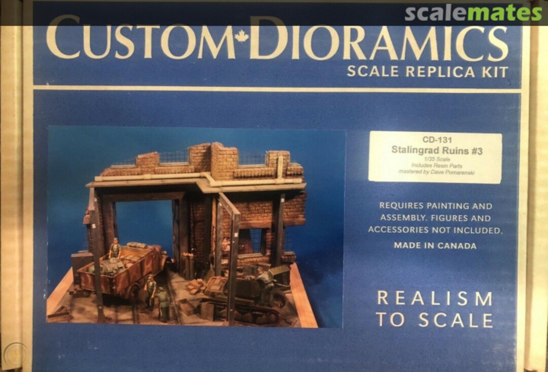 Boxart Stalingrad Ruins #3 CD-131 Custom Dioramics Boxart Stalingrad Ruins #3 CD-131 Custom Dioramics
