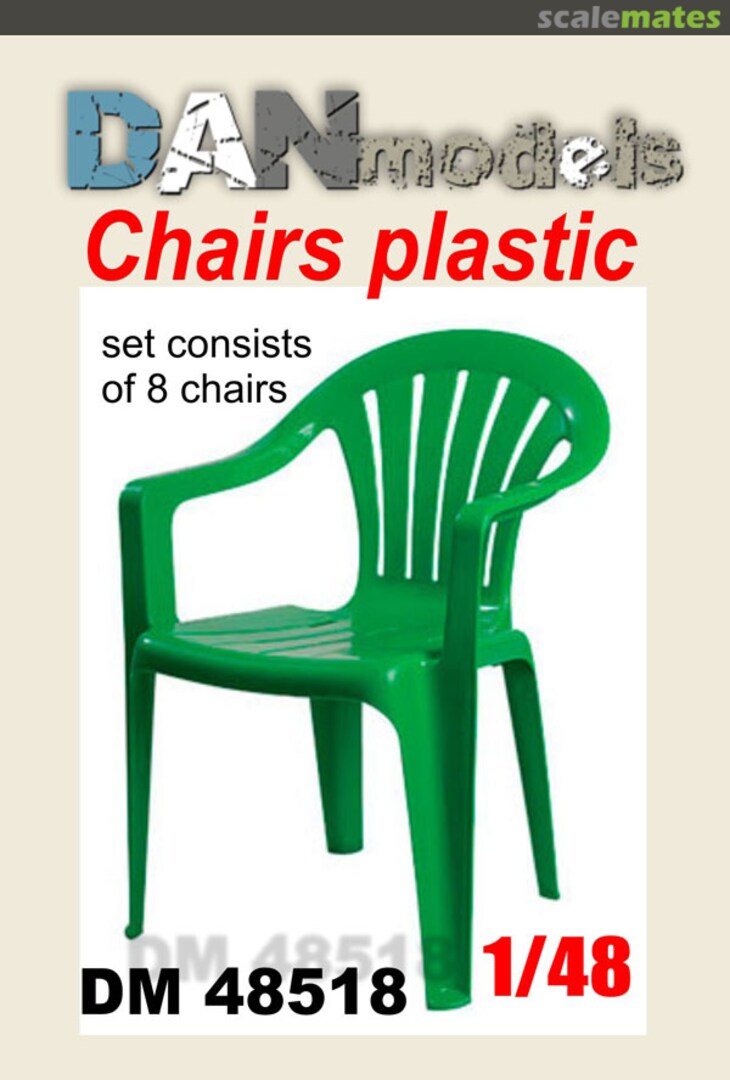 Boxart Plastic chairs (8 pcs.) - resin set DM48518 DANmodels Boxart Plastic chairs (8 pcs.) - resin set DM48518 DANmodels