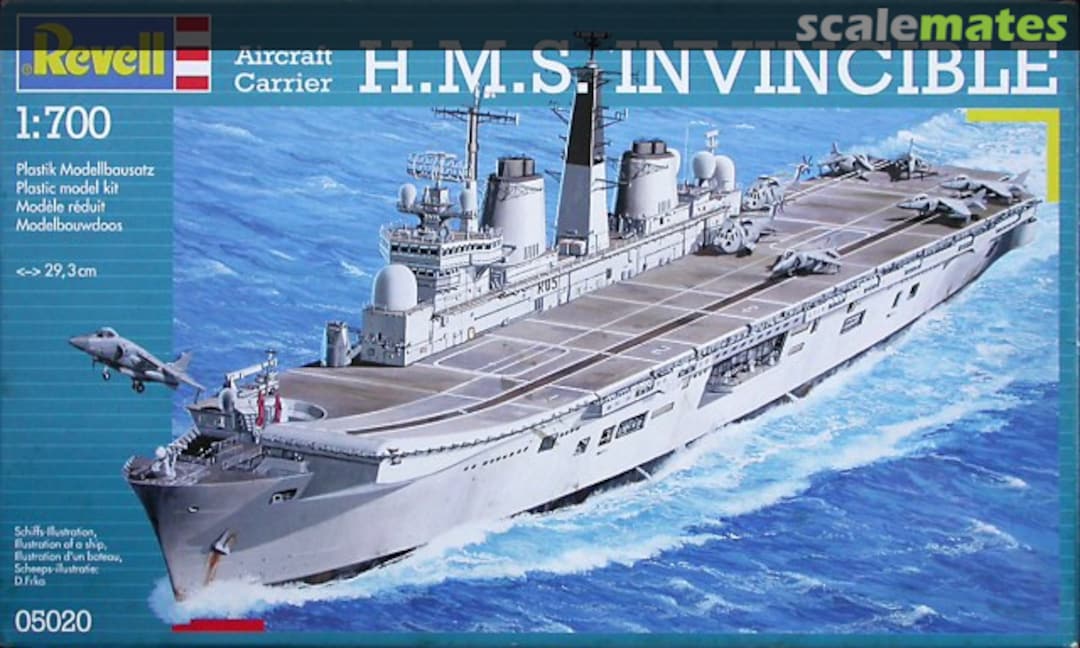 Boxart H.M.S. Invincible 05020 Revell Boxart H.M.S. Invincible 05020 Revell