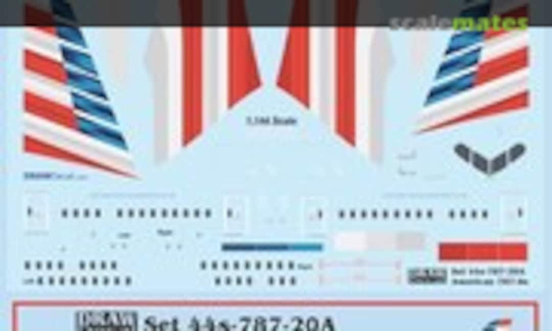 1:144 American Airlines 787-8 Dreamliners (Draw Decal 44-787-20A) 44-787-20A