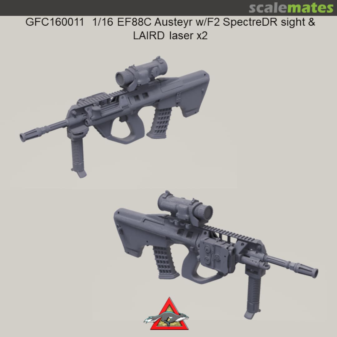 Boxart EF88C Austeyr with F2 Spectre scope with LIARD Attachment x2 GFC160011 Grey Fox Concepts Boxart EF88C Austeyr with F2 Spectre scope with LIARD Attachment x2 GFC160011 Grey Fox Concepts